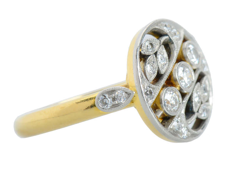 Leaves of Diamonds - Diamond Rondelle Ring