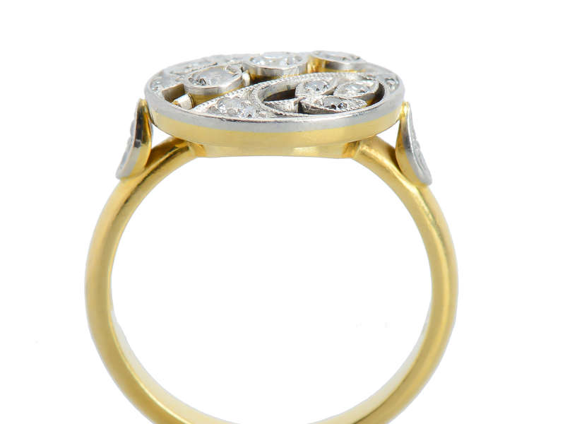 Leaves of Diamonds - Diamond Rondelle Ring