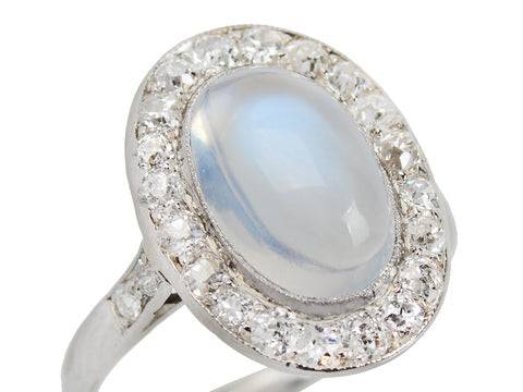 Northern Lights - Blue Moonstone Diamond Ring