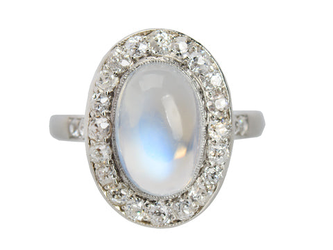 Northern Lights - Blue Moonstone Diamond Ring