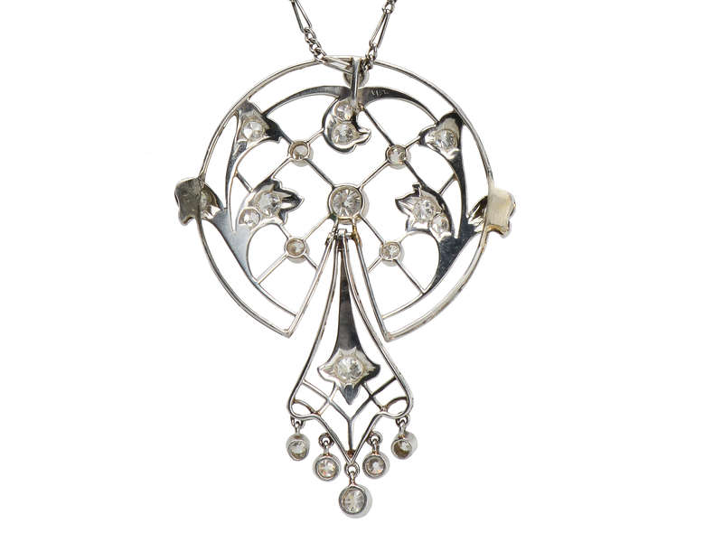 Diamond Platinum Pendant Necklace