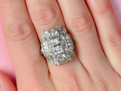 Glam Diamond Cocktail Ring
