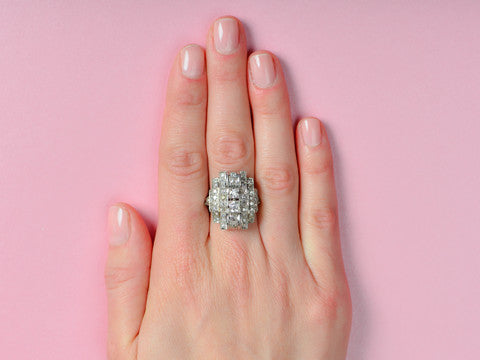 Glam Diamond Cocktail Ring