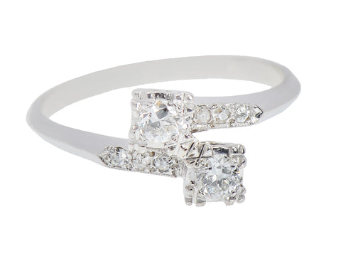 Vintage Moi et Toi Diamond Ring