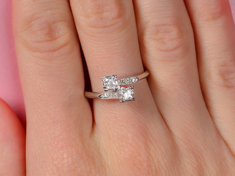 Vintage Moi et Toi Diamond Ring