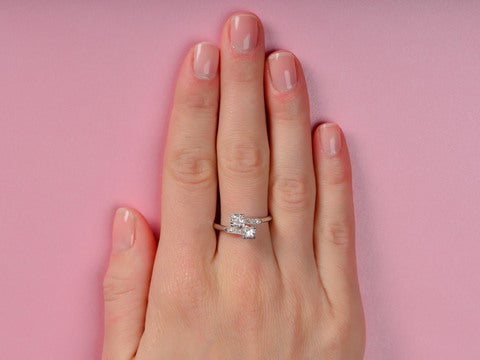Vintage Moi et Toi Diamond Ring