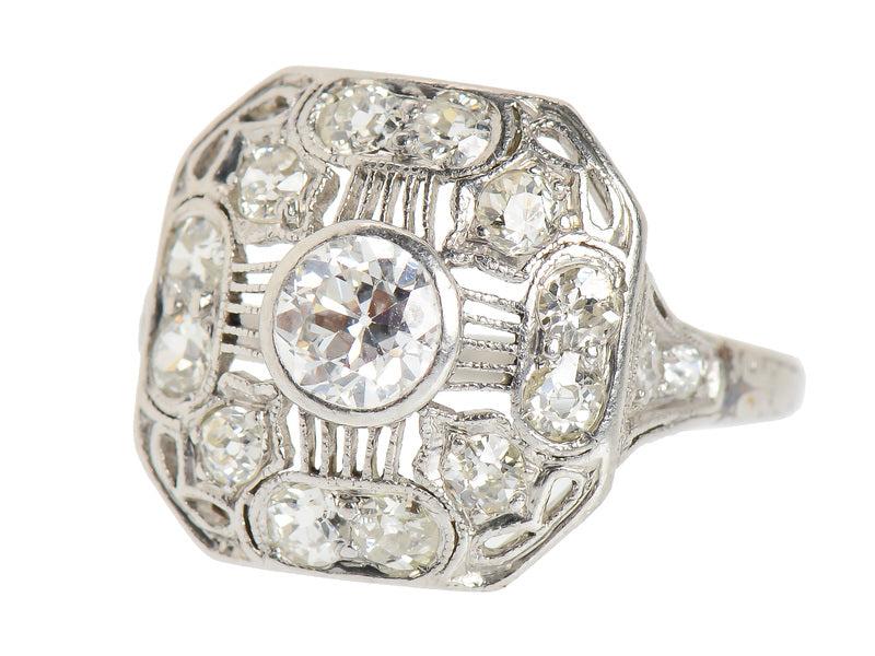 Edwardian Perfection in a Diamond Ring