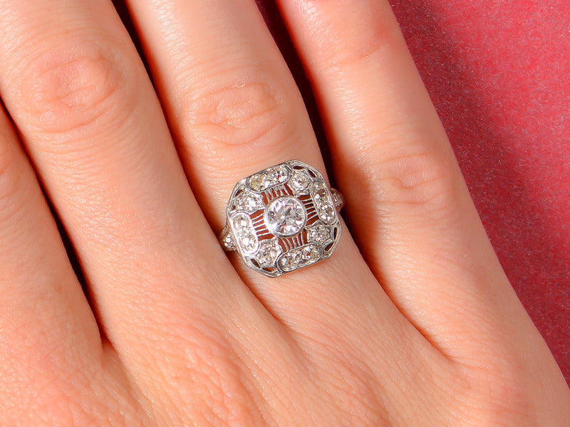 Edwardian Perfection in a Diamond Ring