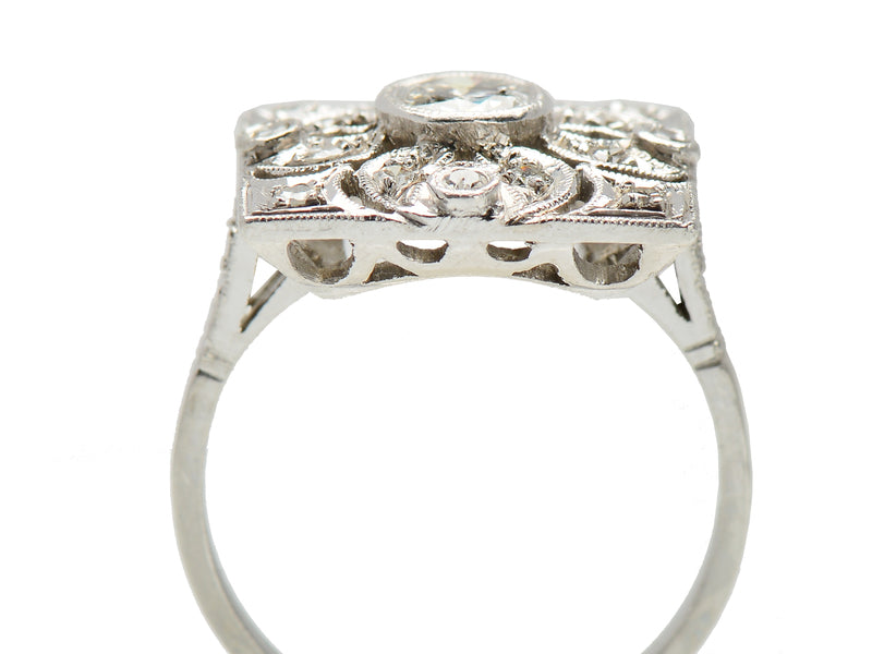 Bling Blossom - Platinum Diamond Ring