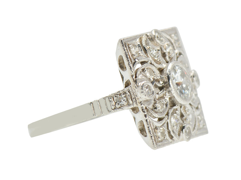 Bling Blossom - Platinum Diamond Ring