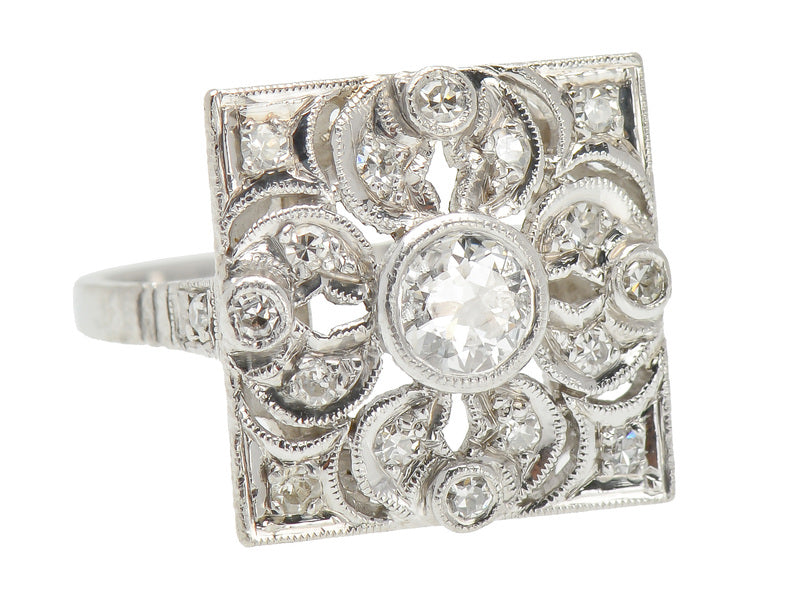 Bling Blossom - Platinum Diamond Ring