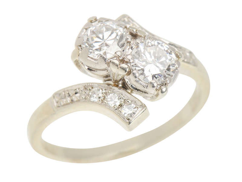 Jabel Moi et Toi Crossover Diamond Ring