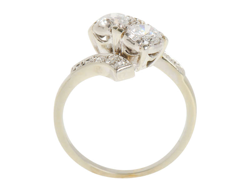 Jabel Moi et Toi Crossover Diamond Ring