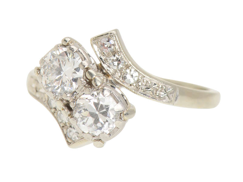 Jabel Moi et Toi Crossover Diamond Ring