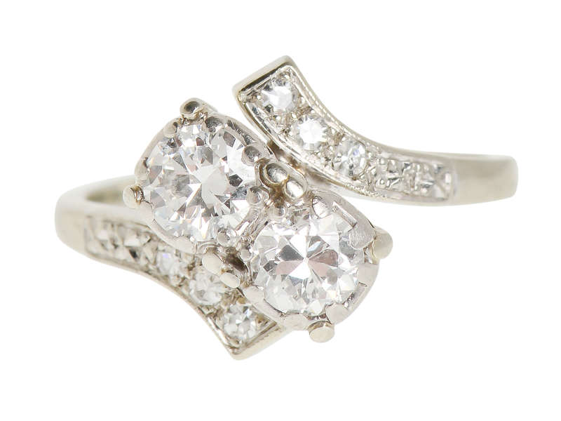 Jabel Moi et Toi Crossover Diamond Ring