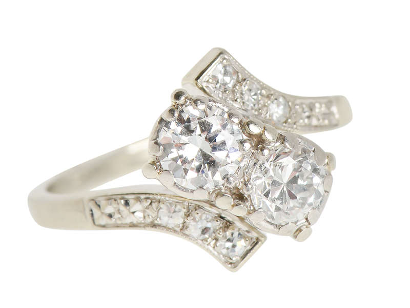 Jabel Moi et Toi Crossover Diamond Ring