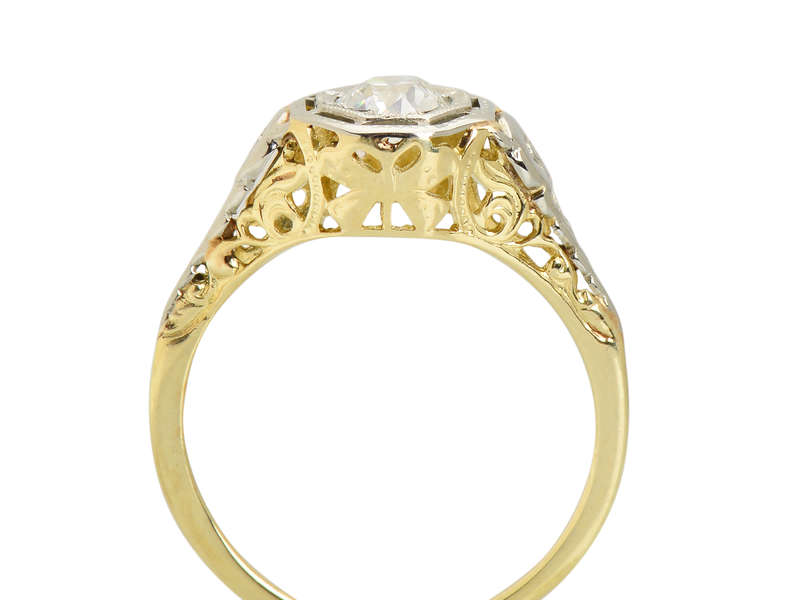 Butterfly Bliss - Vintage Diamond Engagement Ring