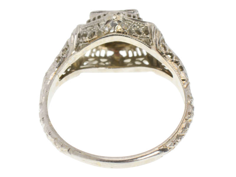 
                      
                        Thoroughly Engaging Diamond Filigree Ring
                      
                    