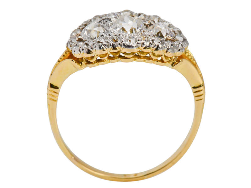 Group Hug - Diamond Trilogy Cluster Ring