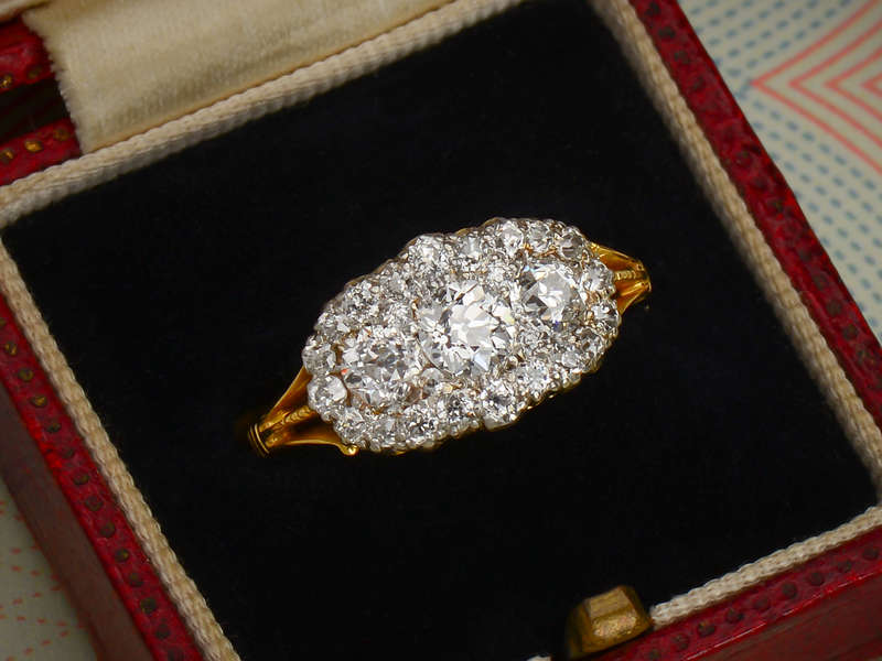 Group Hug - Diamond Trilogy Cluster Ring