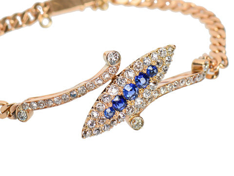Antique Sapphire & Diamond Bracelet
