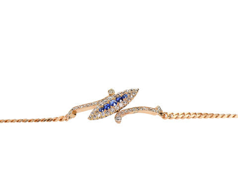 Antique Sapphire & Diamond Bracelet