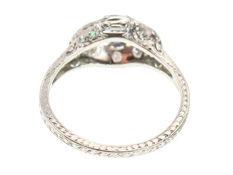 Harmony Hues - Sapphire Emerald Diamond Ring