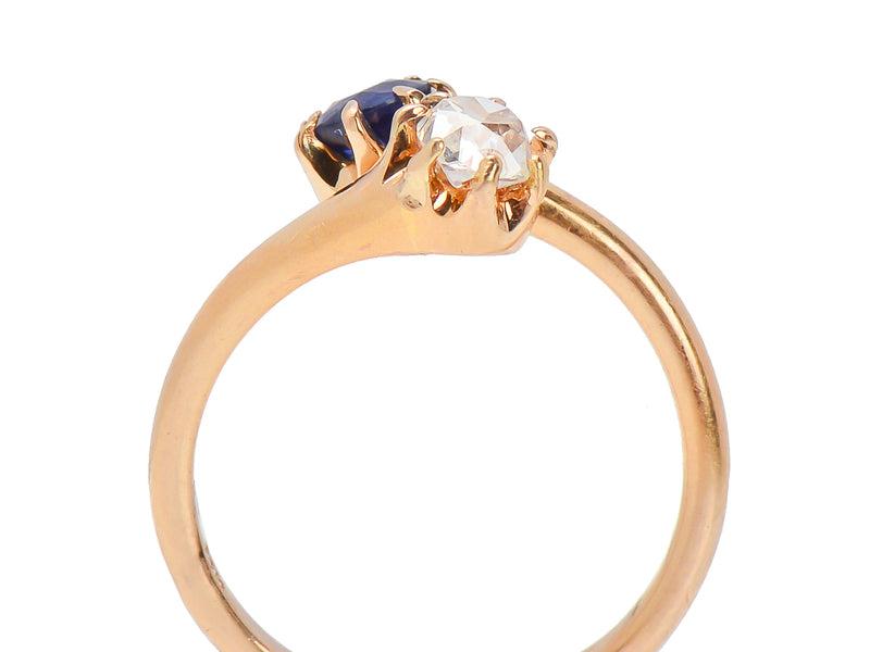 
                      
                        Antique Me & You Sapphire Diamond Ring
                      
                    