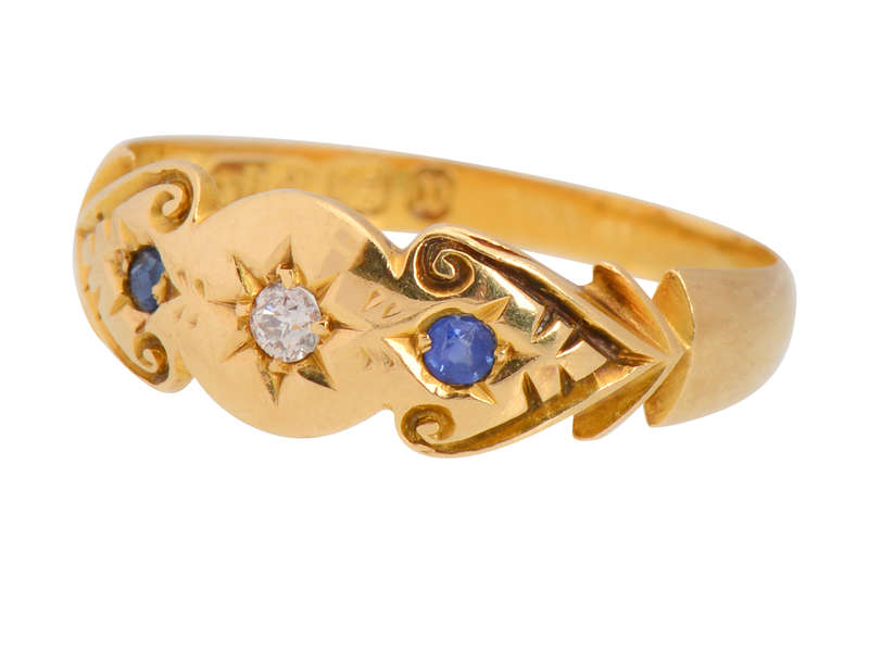 Sapphire Diamond Ring From 1897