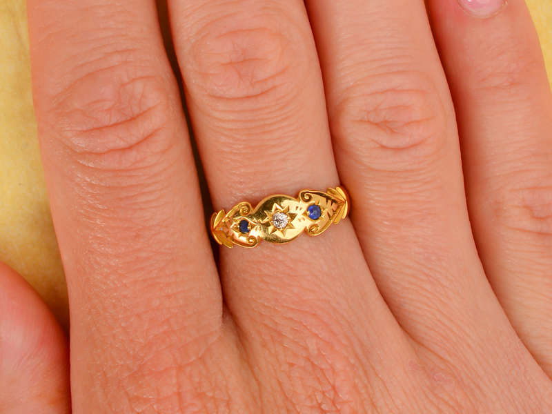 Sapphire Diamond Ring From 1897