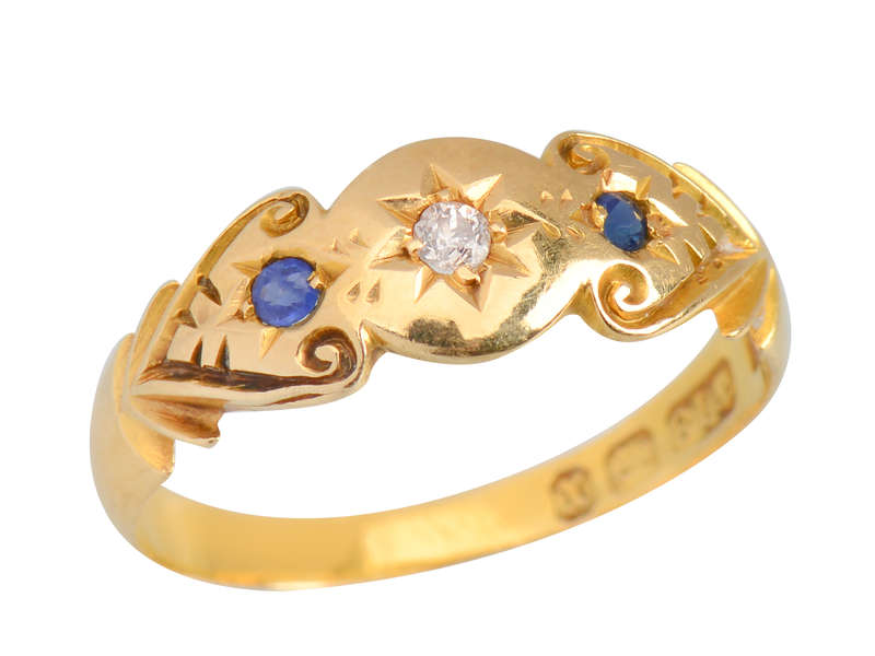 Sapphire Diamond Ring From 1897