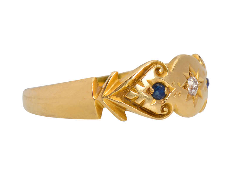 Sapphire Diamond Ring From 1897