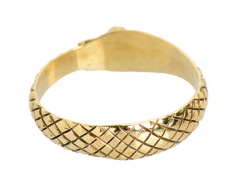 
                      
                        Ouroboros Georgian Snake Ring With Diamond Eyes
                      
                    