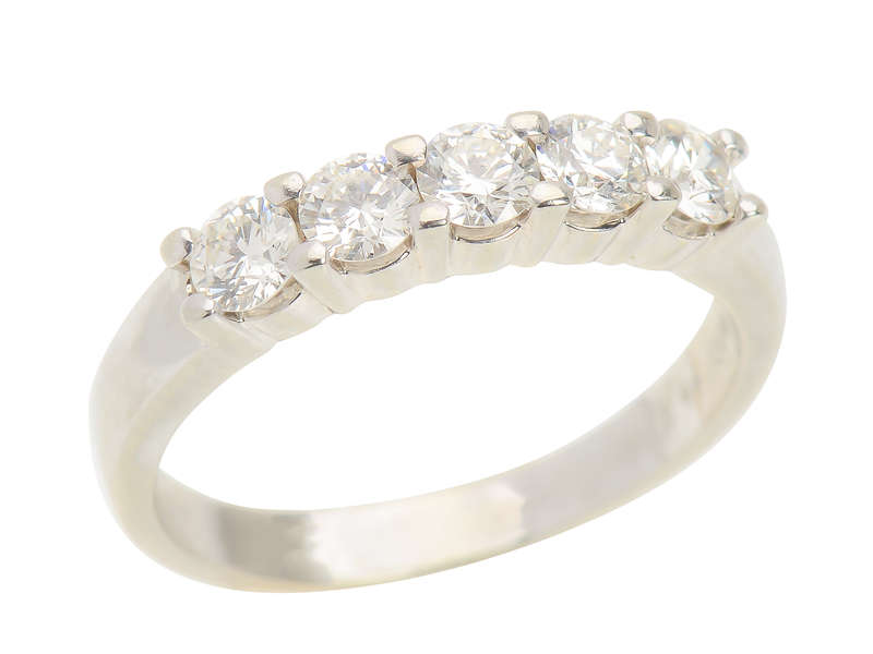 Glamourama - Five Diamond Band of .82 Carats!