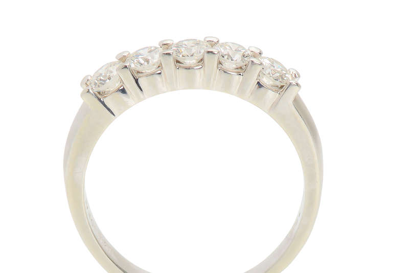 Glamourama - Five Diamond Band of .82 Carats!