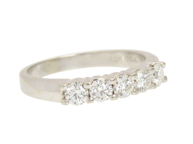 Glamourama - Five Diamond Band of .82 Carats!