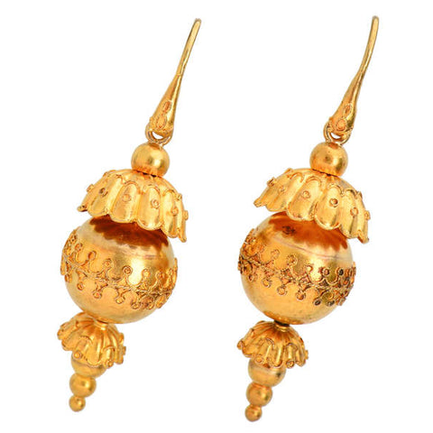 Snake Motif Archeological Revival Earrings
