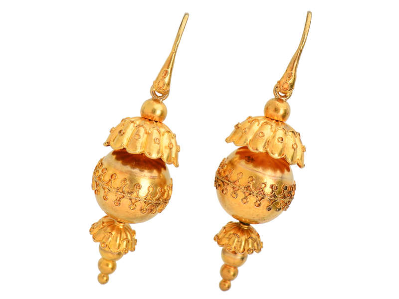 Snake Motif Archeological Revival Earrings