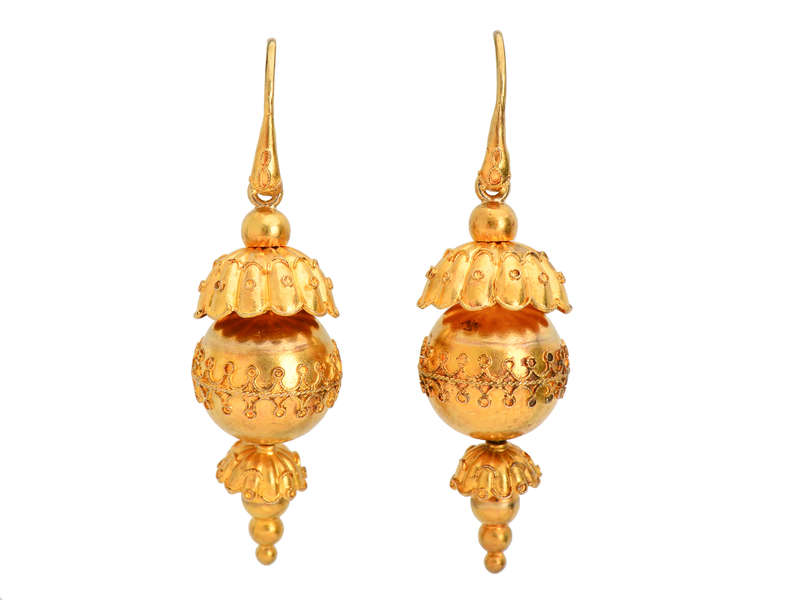 Snake Motif Archeological Revival Earrings