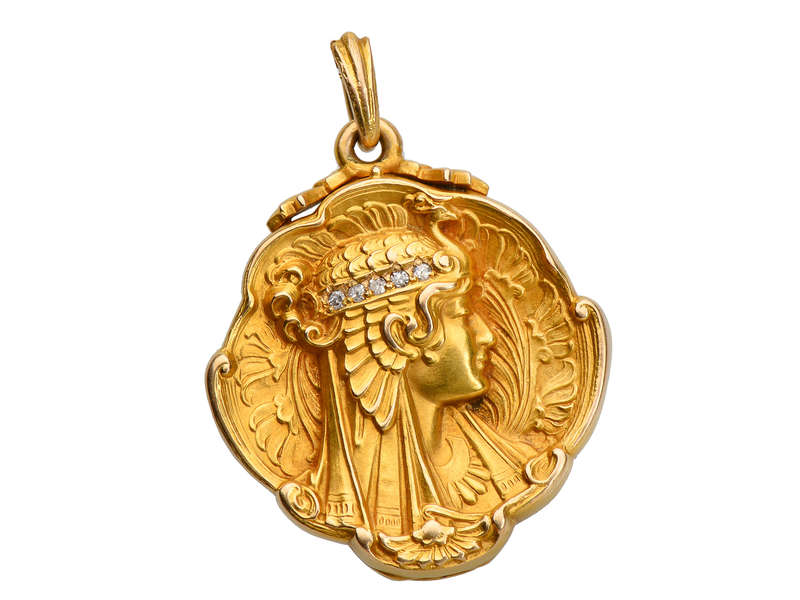 Egyptian Revival Antique Locket
