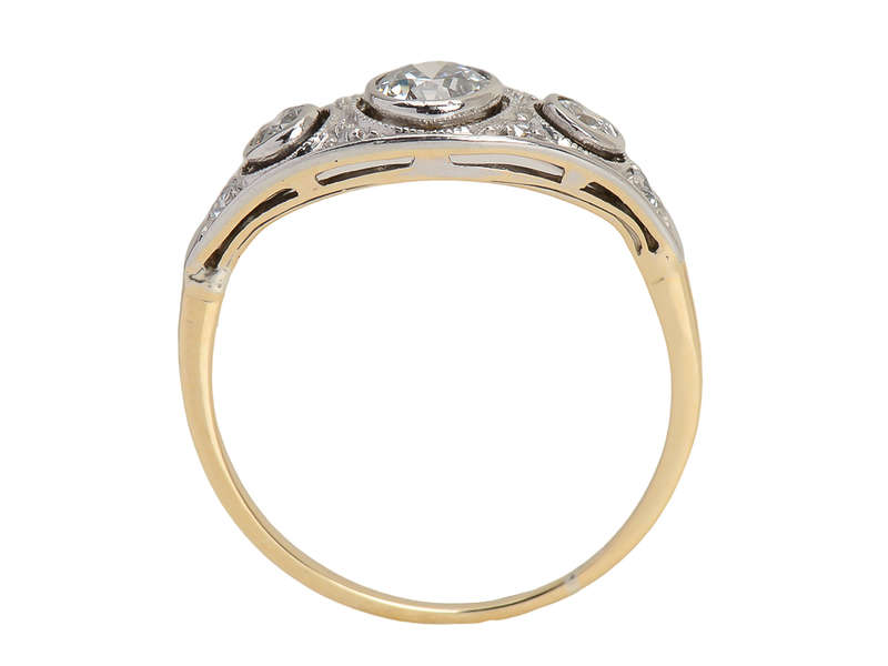 Bezel Set Diamond Anniversary or Engagement Ring