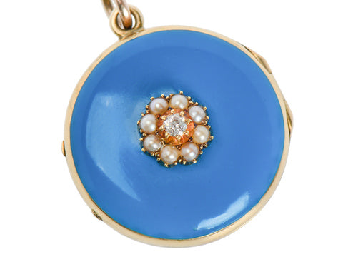 Victorian Intimacy - Enamel Locket