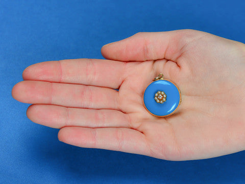 Victorian Intimacy - Enamel Locket