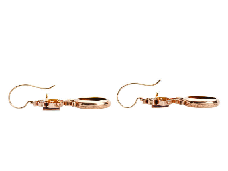 American Victorian Taille d'Epargne Earrings