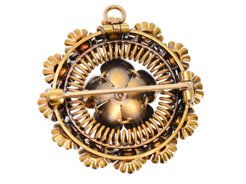 
                      
                        Art Nouveau Flower Brooch Pendant
                      
                    