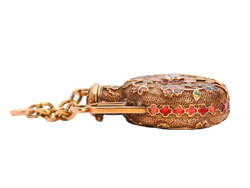 Scentsation - Enamel Perfume Bottle in Gold