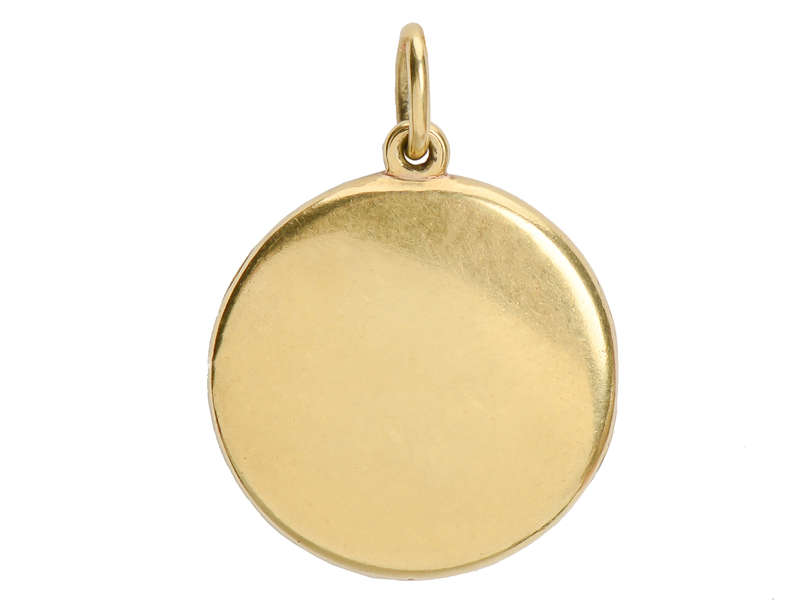 Sloan & Co. Blue & White Enamel Locket