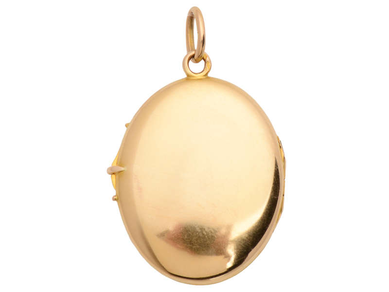 Exquisite Swiss Enamel 18k Gold Locket