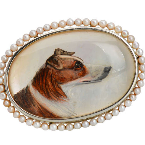 Forever Companion - Essex Crystal Collie Dog Brooch