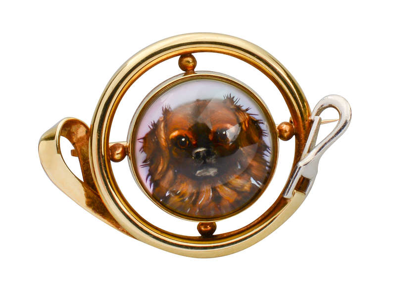Art Deco Pekingese Dog Essex Crystal of 1929
